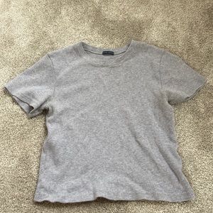 grey brandy melville crop top